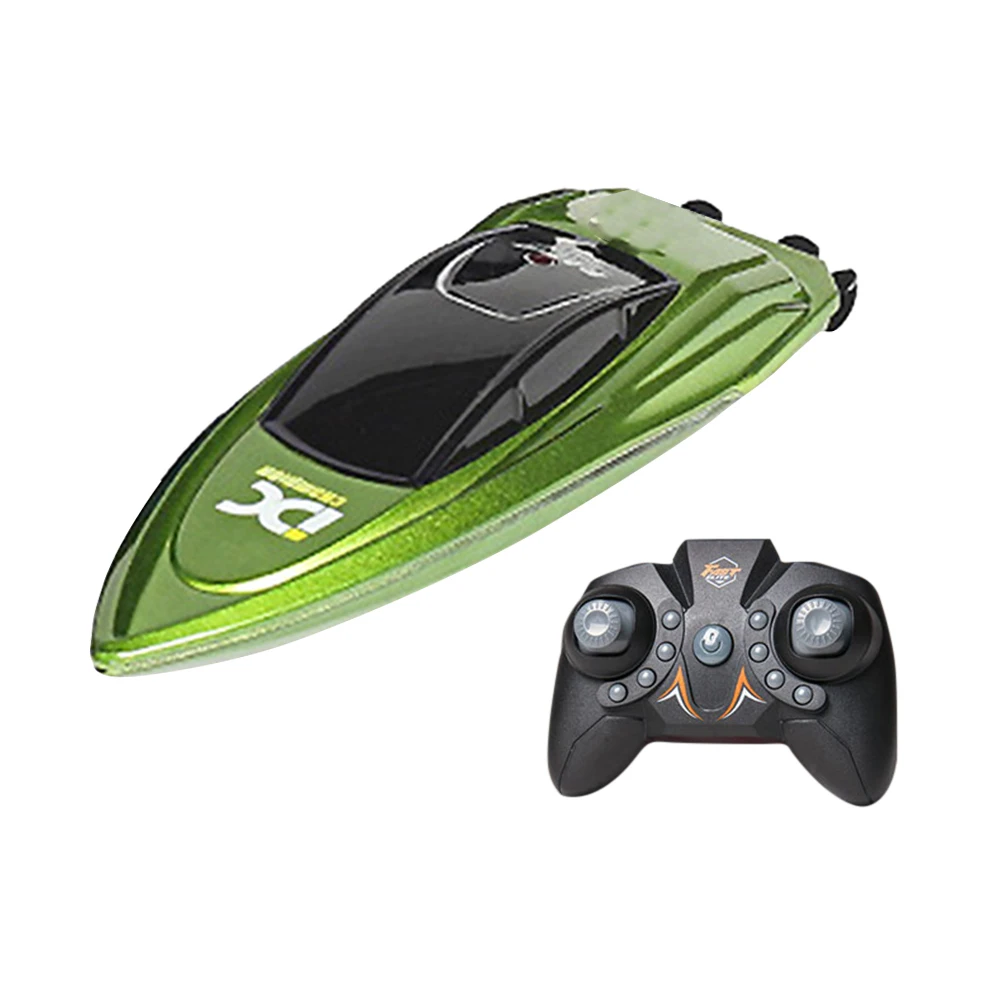 Waterproof 2.4GHz Electric RC Speed Boat Remote Control Watercraft Ship with LED Light for Kids Holiday Party Gift