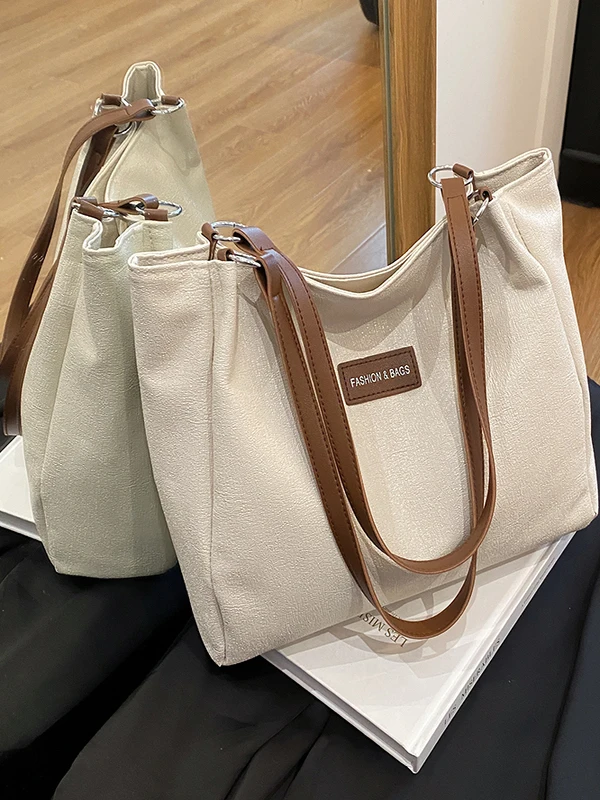 

Faionable большая сумка-тоут Capaci, женская повседневная универсальная сумка через плечо, простая сумка Sli 2025, новая тенденция, мягкий материал из искусственной кожи...