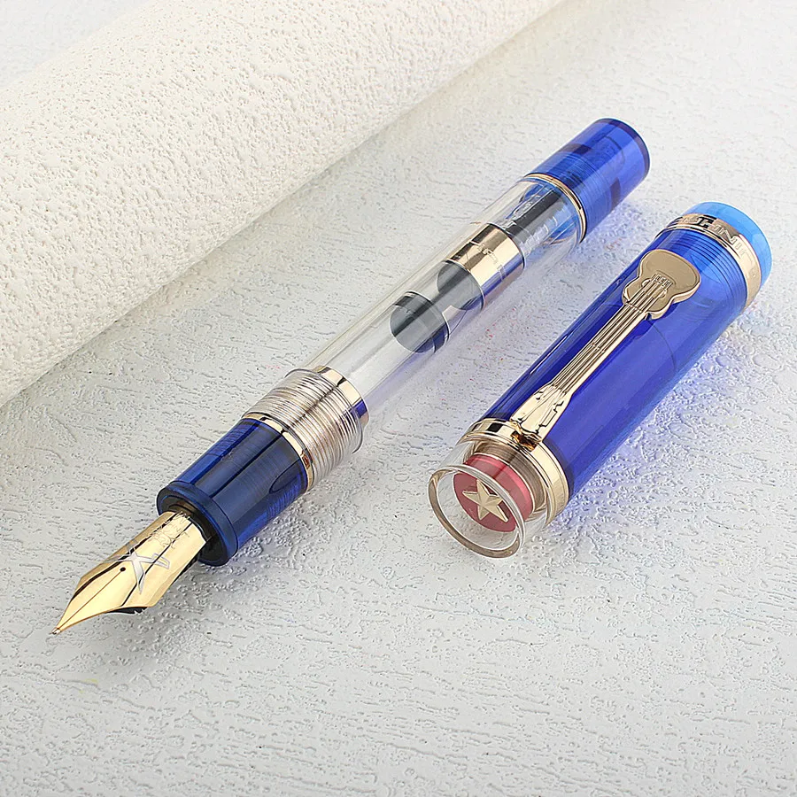 Jinhao 1935 TIANDAO Fountain Pen Iridium Gold F/M 0.5/0.7MM Nib Ink Pen Stationery School Writing Smooth Office Luxury Gift