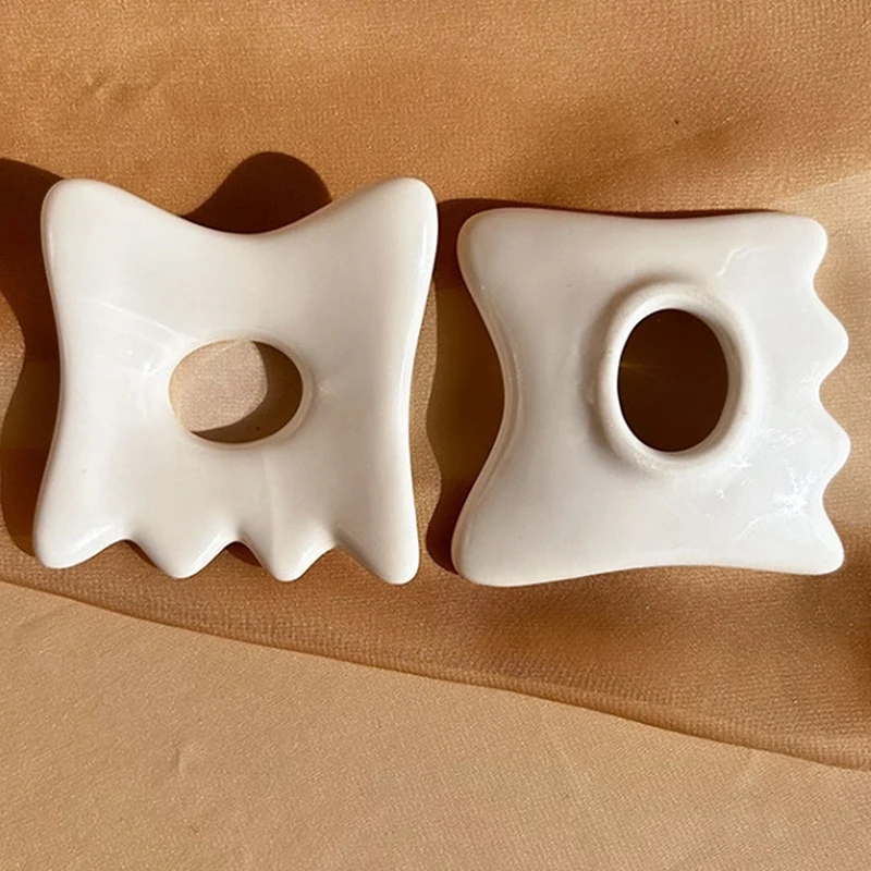 

Ceramic Gua Sha Board Facial Scraping Tool Anti Aging Facial Skin Care Reducing Dark Circles Removal Wrinkle