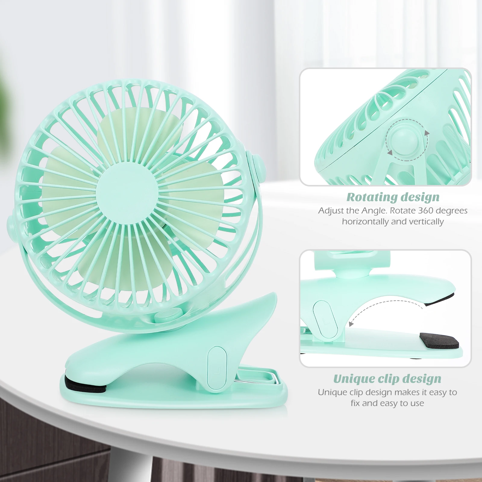 

Mini Portable Plastic Fan for Car Seat Back Cooling USB Electric Vehicle Lightweight Durable Excellent Craftsmanship Safe