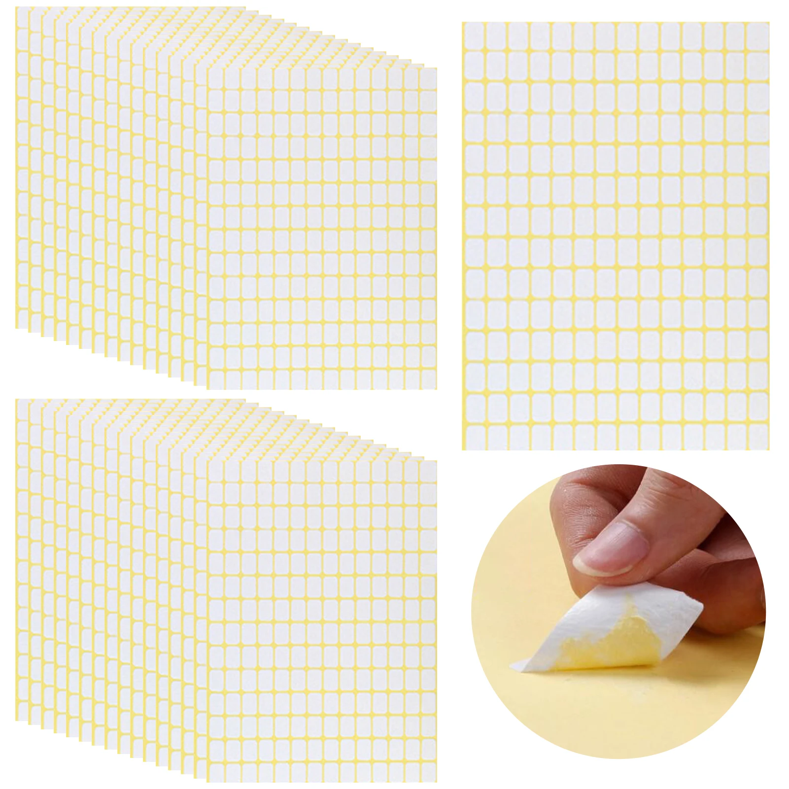 5880pcs Envelope Kitchen Office Bottle Jar Box File Folder Sticky Label 9x13mm Sticker Name School White Blank Self Adhesive