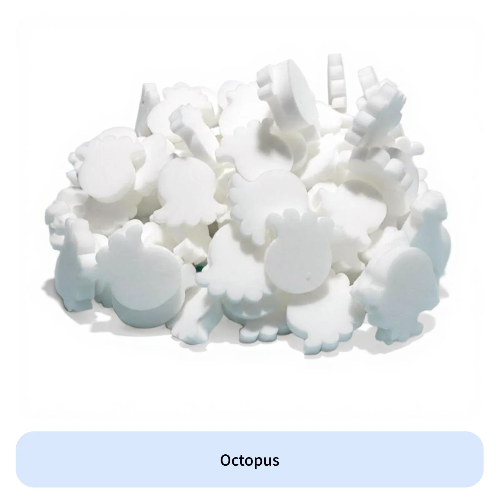 

40 Pieces Oil Absorption Sponges Reusable Pool Scum Remover Easy to Clean Cute Octopus Shape for Adults, Swimming Pools, Jacuzzi