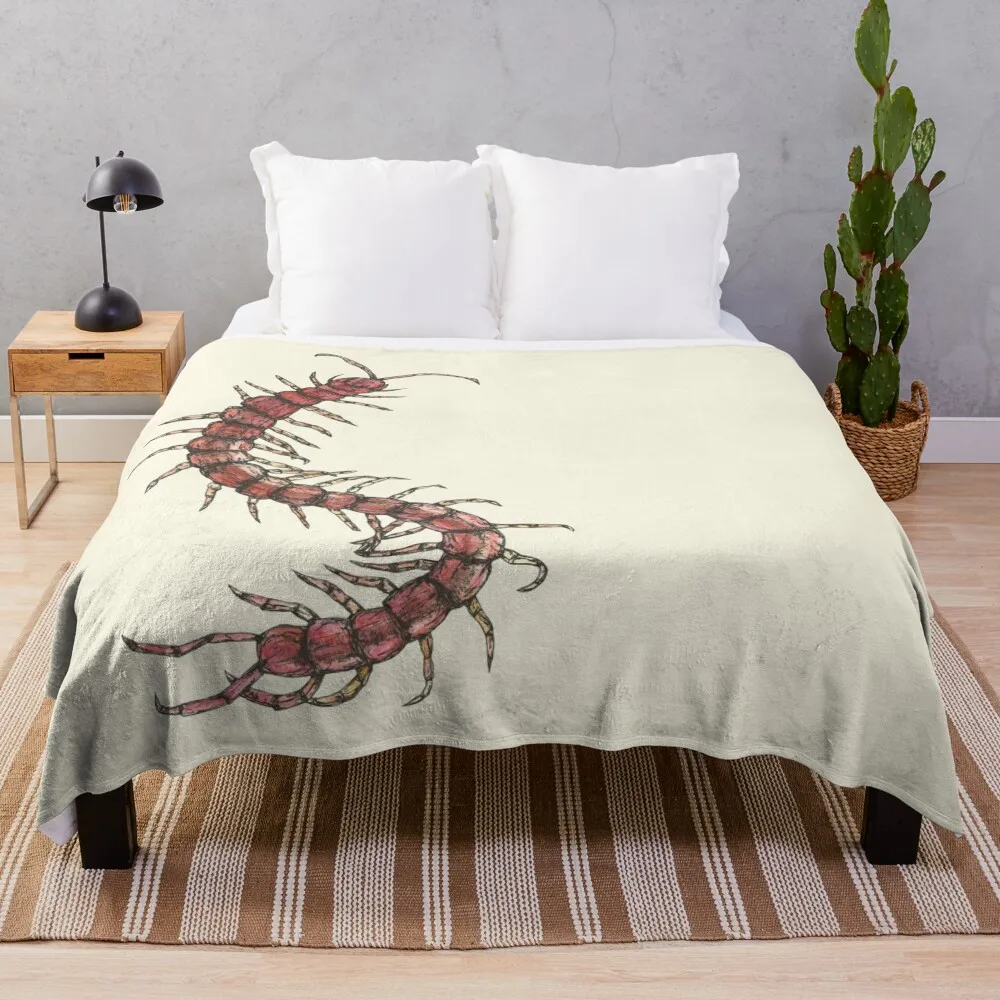 Centipede Throw Blanket Multi-Purpose Decorative Sofas christmas decoration Blankets