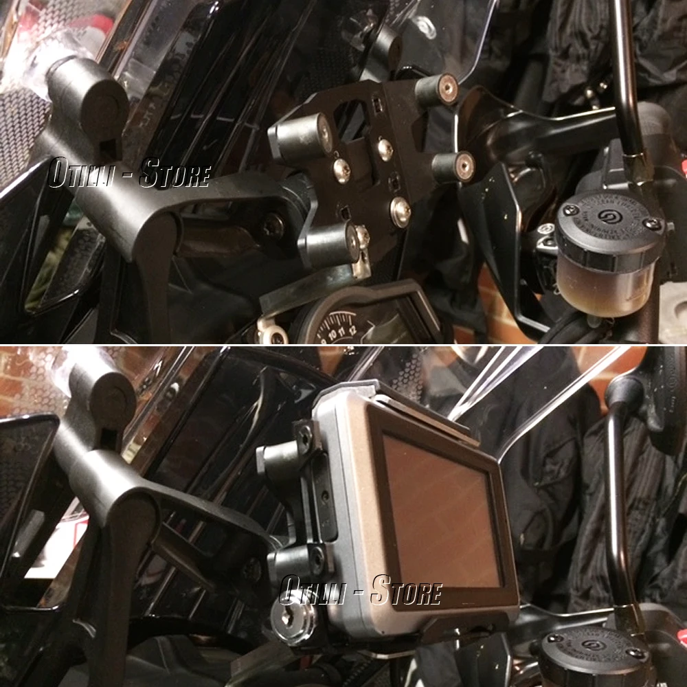 2015 2016 2017 Motorcycle Accessories Navigation Bracket Plate Phone Stand Holder GPS Mount For 1290 Super Adventure T - Image 4