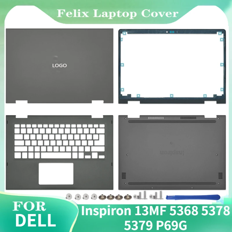 

For Dell Inspiron 13MF 5368 5378 5379 P69G LCD Screen Back Cover Front Bezel Palm rest Top Lower Case Bottom Cover 13inch