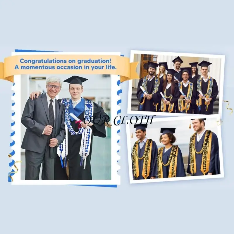 Graduation Leis Braided Necklace Graduation Sash 2025 for High School College Y1AC