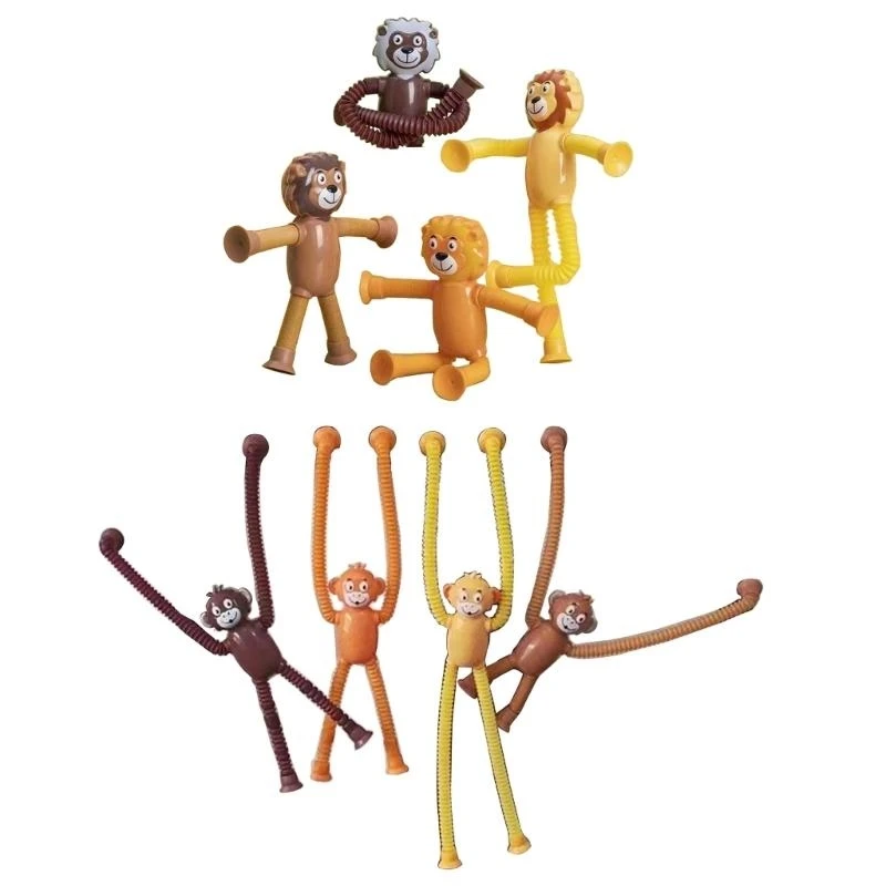 ポッピングチューブ ストレッチ感覚玩具 ストレッチ楽しい幼児向け細かい運動能力 15UB