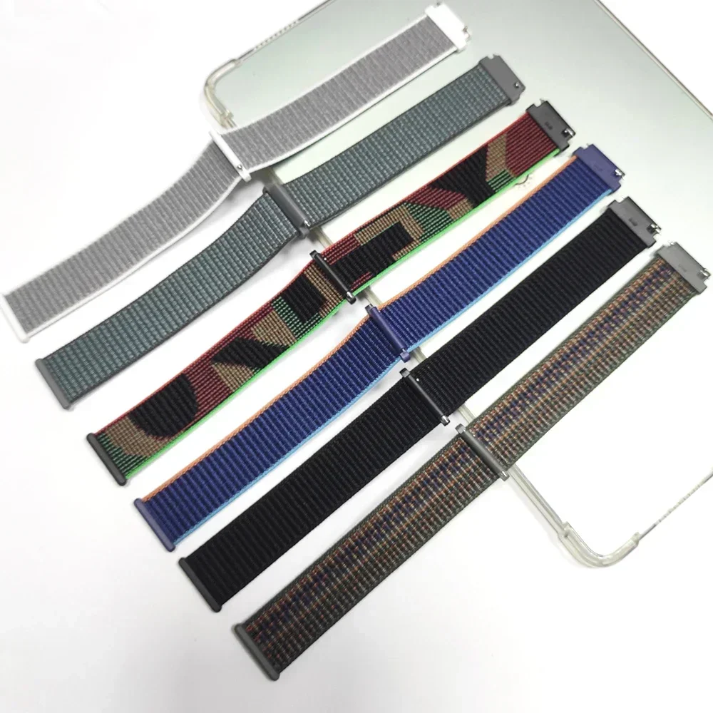 النايلون حلقة حزام ل COLMI C81/P71/P81/P82/P73/P76/P78/P68/P60/V68 سوار ساعة ذكية 20 مللي متر 22 مللي متر استبدال أساور الرياضة كوريا