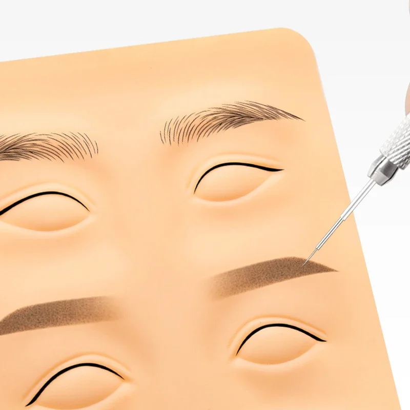 Silicone Practice Skin Eyebrow Eye Block Tattoo Novice Training Eyelid Semi-permanent Makeup Tattoo Eyeliner Exercise