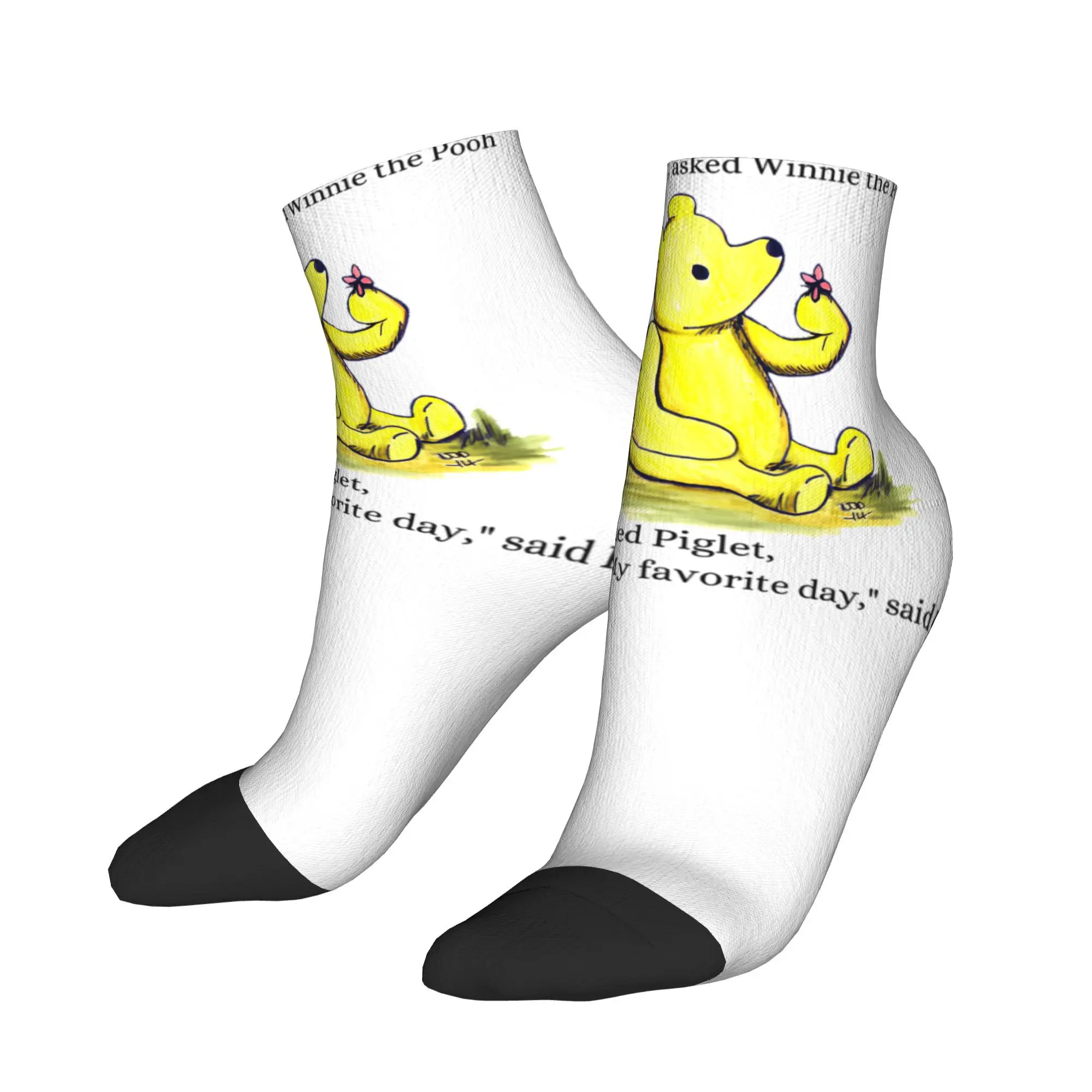 

Men's Socks Winnie The Pooh Stockings Anti Sweat Soft Breathable Socks Autumn Korean Graphic Outdoor Socks