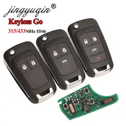 Jingyuqin 315/433mhz id46 chave remota inteligente para chevrolet cruze aveo orlando trax lacrosse encore regal verano 2/3/4/5b