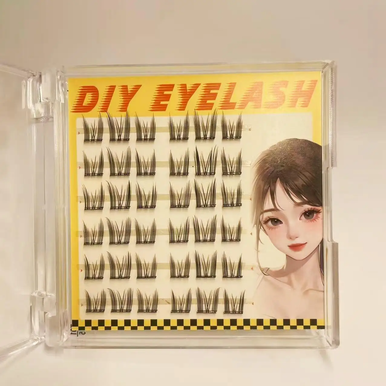 Faux cils doux pour débutant, sans adhésif, Volume naturel coréen, perruques réalistes auto-adhésives segmentées à friser féerique