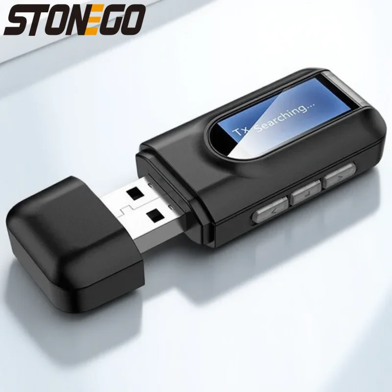 Bluetooth 50 アダプター USB レシーバー トランスミッター 車用 PC TV HD オーディオ ワイヤレス音楽ストリーミング