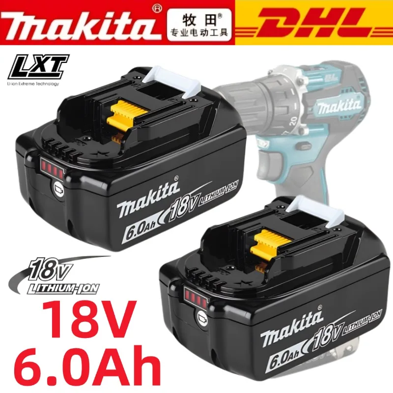 

100% Original Makita 6AhMakita 18V Battery BL1830B BL1850B BL1850 BL1840 BL1860 BL1815 Replacement Lithium Battery