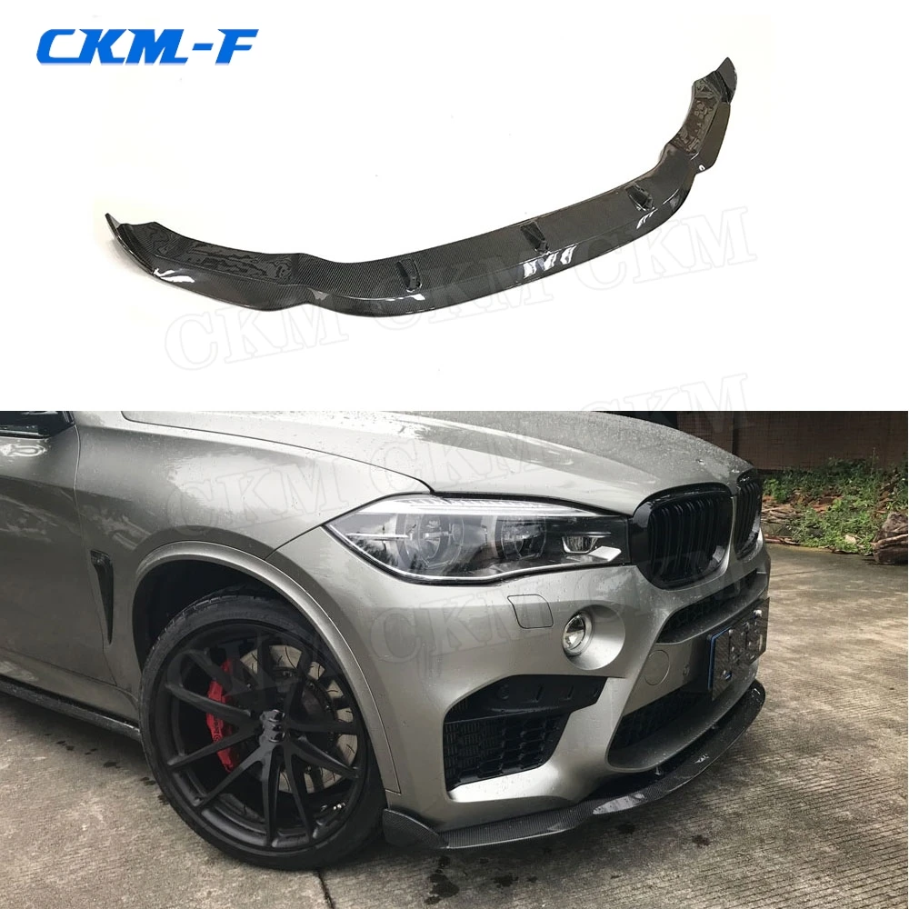 

Carbon Fiber Front Bumper Lip Chin Spoiler For BMW X5 X6 X5M F85 X6M F86 2015 2016 2017 2018 H Style FRP Bumper Guard