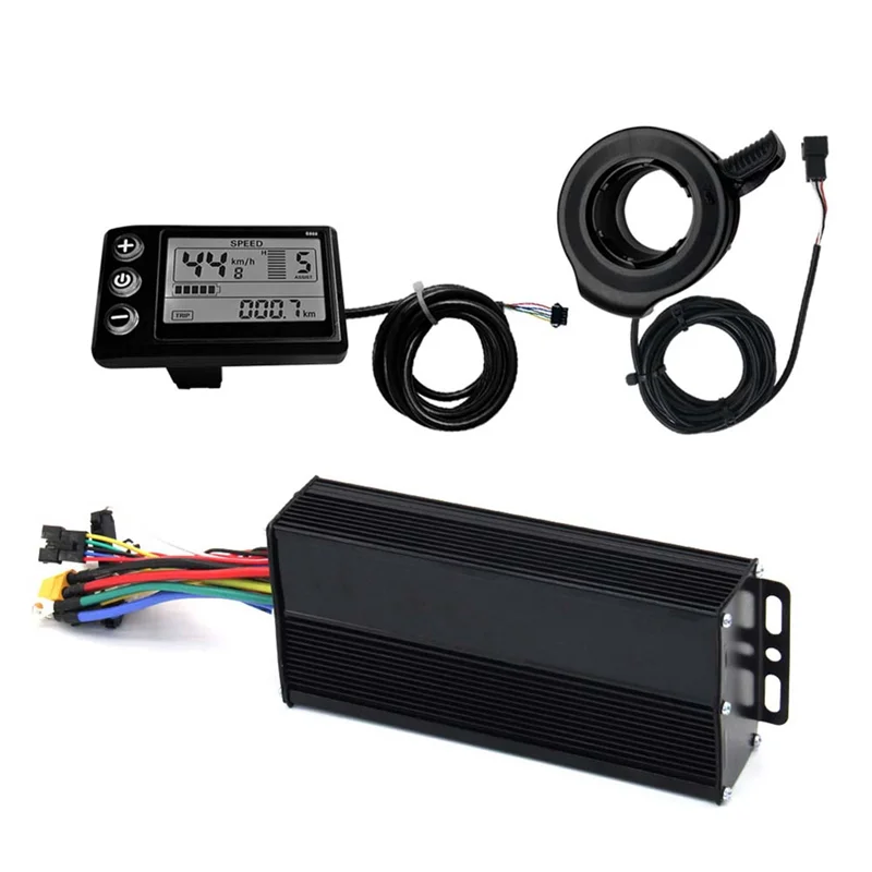 

HOTTURE Three Mode Ebike Sine Wave Controller 36V/48V/52V 40A With S866 LCD Display SM Connector For 2000W Ebike