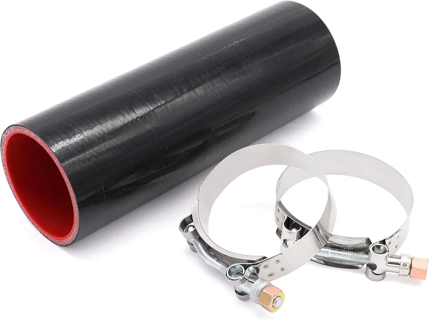 

Силиконовый соединительный шланг 2,5 дюйма, длина 8 дюймов, толщина 5 мм, для впускных/выпускных труб, интеркулеров, турбонаддува, с Т-образными хомутами