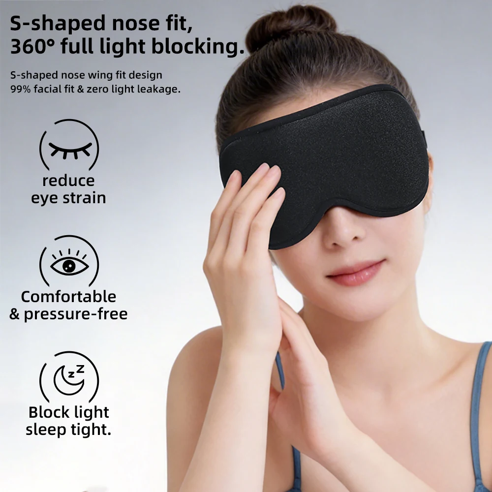 3D Three-dimensional Eye Mask For Sleeping And Shading, To Relieve Fatigue, Breathable And Portable Night Sleep Eye Mask