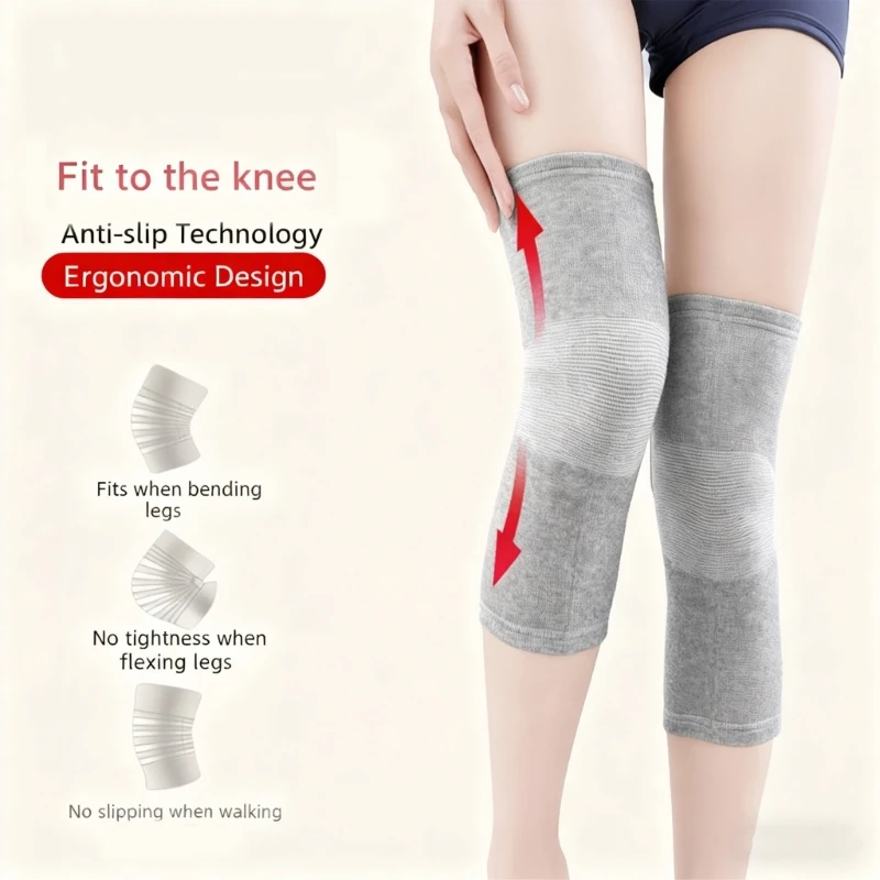 

K0EF 1 Pair Adjustable Knee Sleeves Elastic Structure Feature Knee Wrap For Cycling Basketball And Active Lifestyle