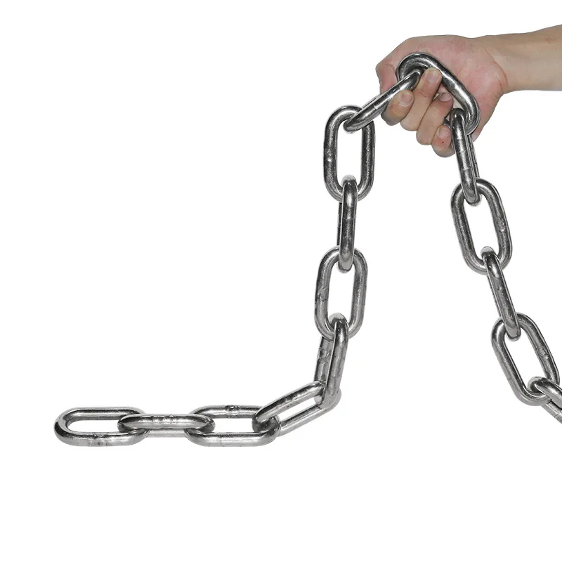Rust-proof Multi-purpose Link Chain 304 Stainless Steel Lifting Chain Rope for Indoor&Outdoor Hanging 1Meter  2/3/4/5/6mm