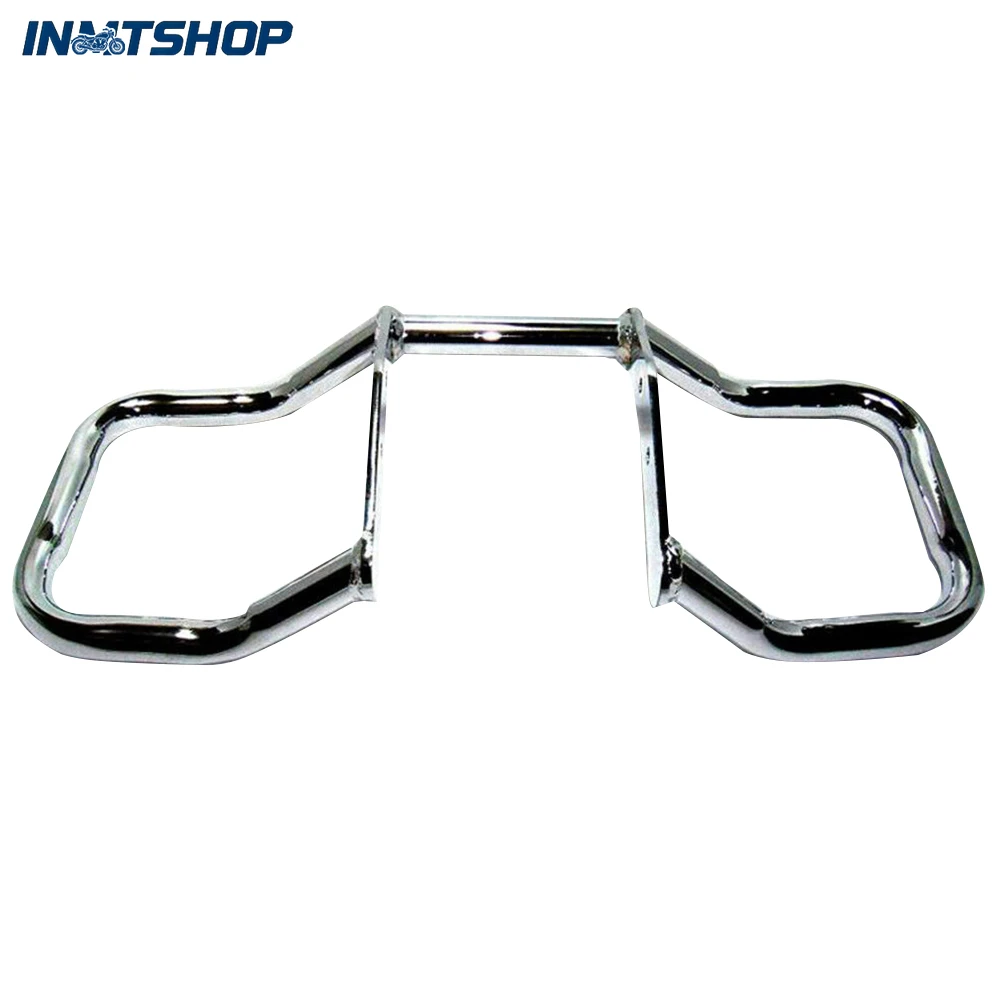 Customizable Colors - Chrome-plated Motorcycle Front Engine Guard for Kawasaki W400/650/800, Highway Crash Barrier