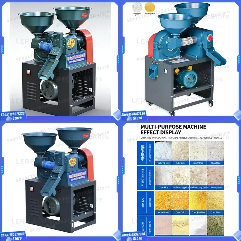 Automatic Rice Milling Machine Full Set Processing Line Small Factory Pre Sorting Shelling Polishing Equipment Industrial