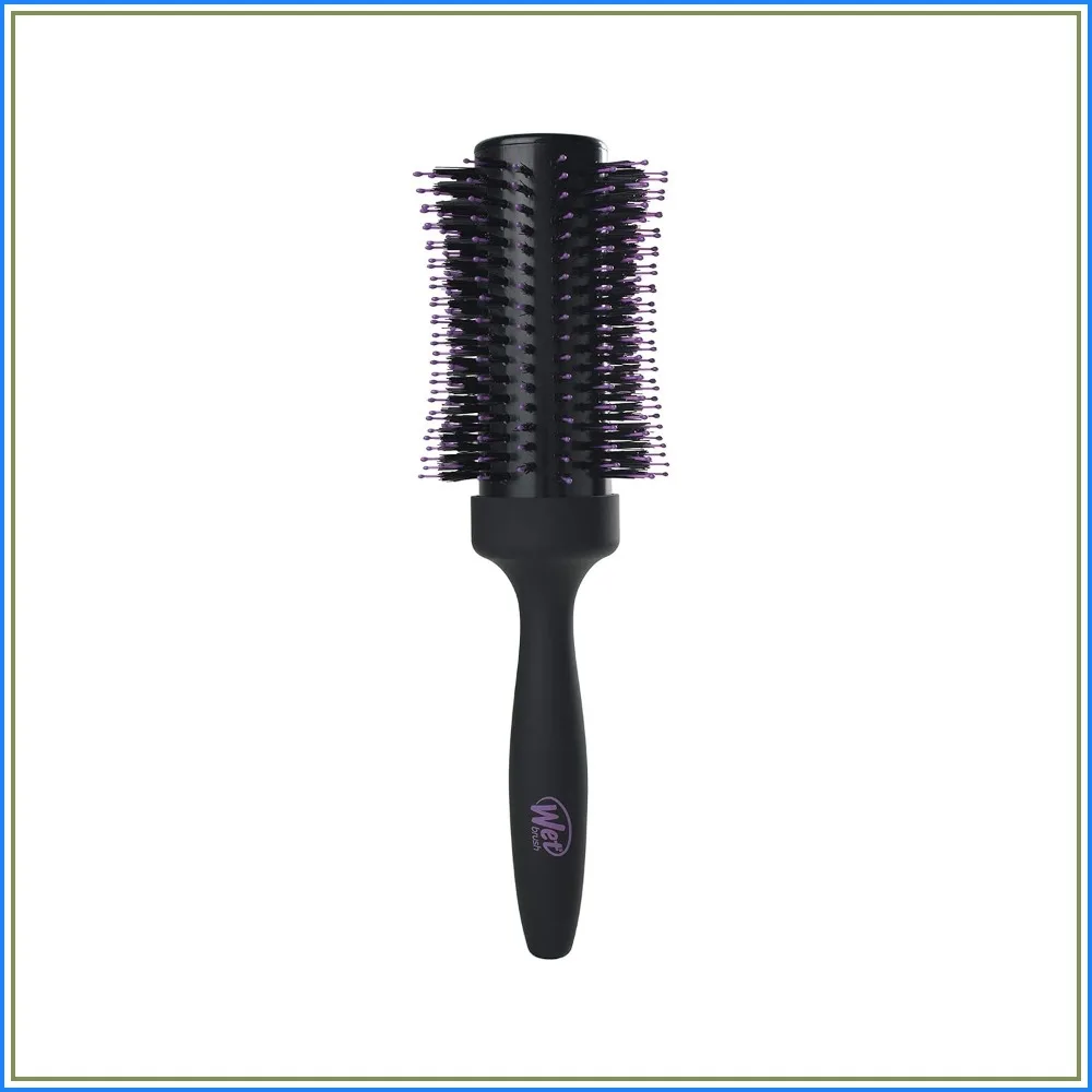 

Volumizing Round Brush for Fine to Medium Hair - Salon Blow-Out, Less Pain & Breakage, Lightweight Boar Bristle Detangles & Removes Knots