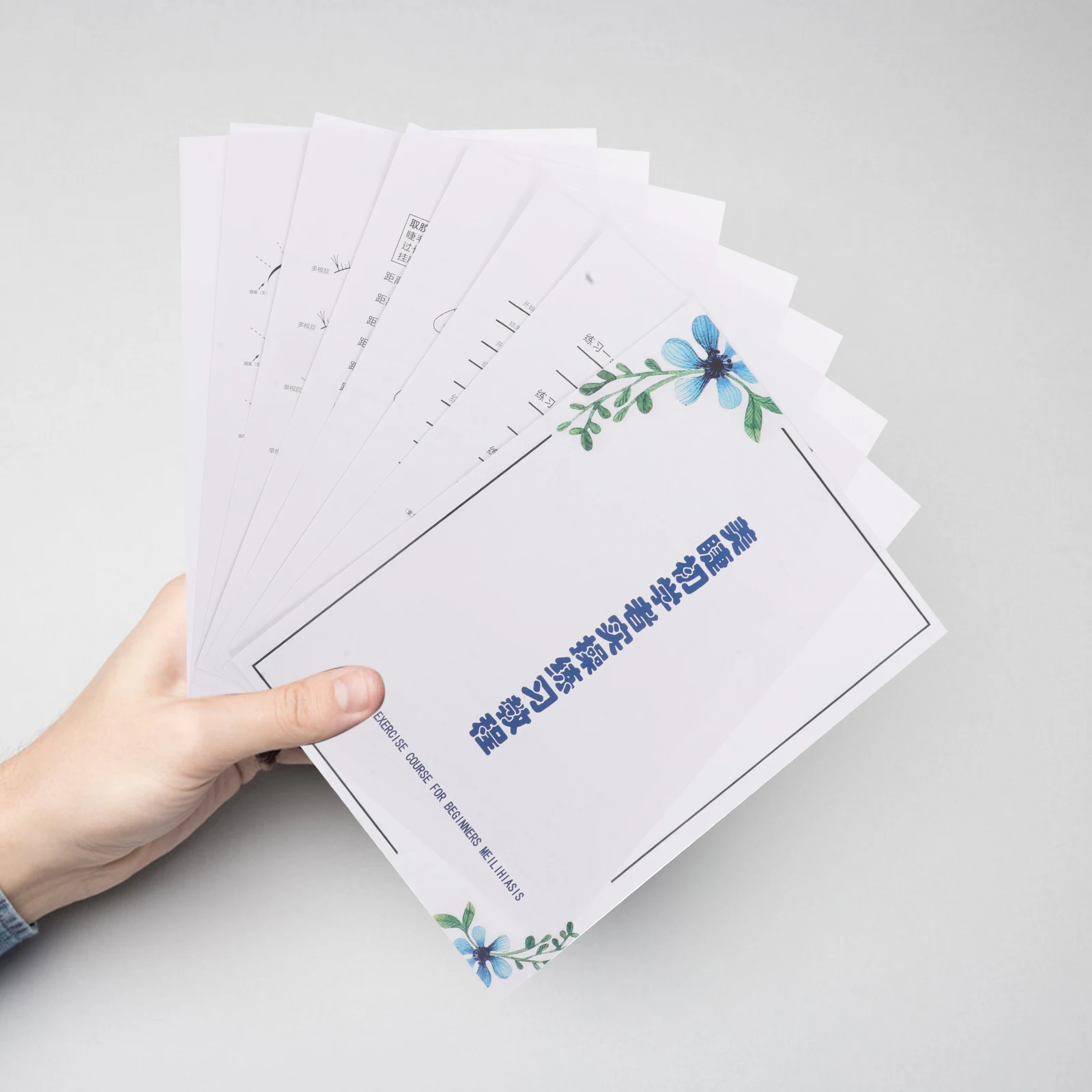 Kit Professionale per la Pratica delle Ciglia Include Grafici di Formazione per l'Estensione delle Ciglia e Cuscinetti Realistici per la Pratica per Principianti per la Padronanza delle Tecniche