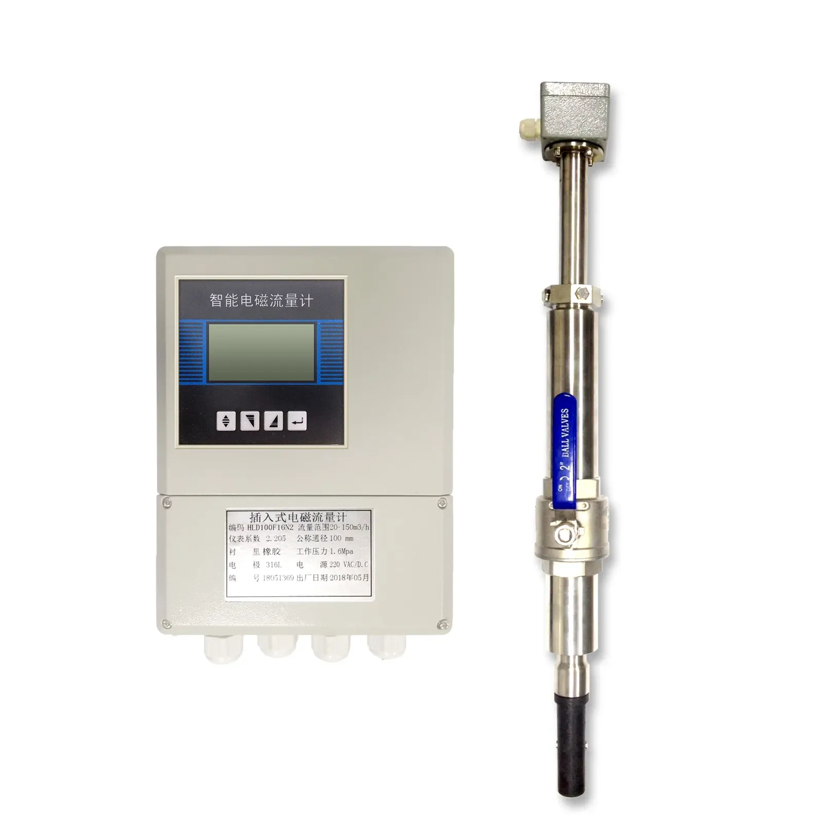 Split Type Electromagnetic Flowmeter Intelligent Sewage Pipeline Liquid Flowmeter Wholesale by Manufacturers