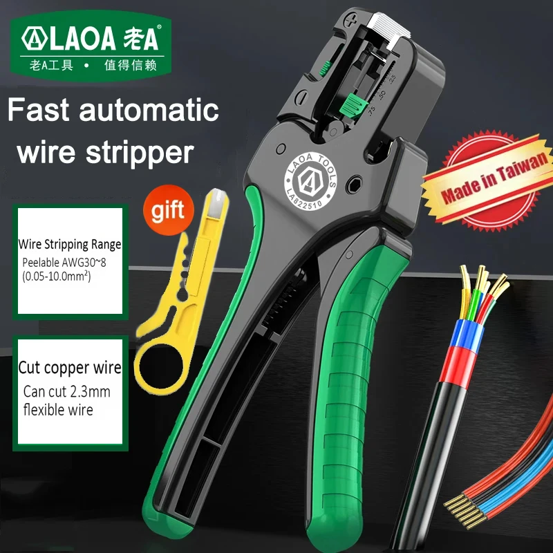 

LAOA Multifunctional manual wire stripper electrician quick wire stripper stripper wire cutter fiber optic wire pliers