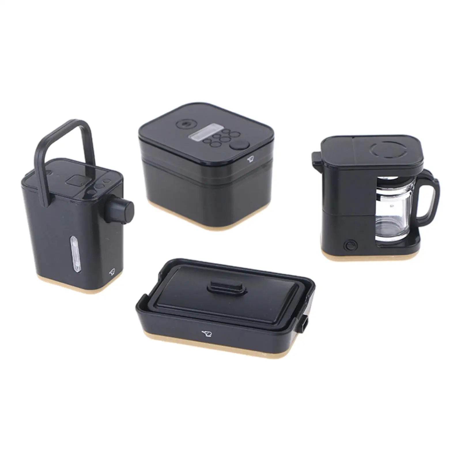 Mini muebles para casa de muñecas, juego de juguetes, accesorios para casa de muñecas, regalos, dispensador de agua, máquina de café para decoración de muebles de cocina, 1/12