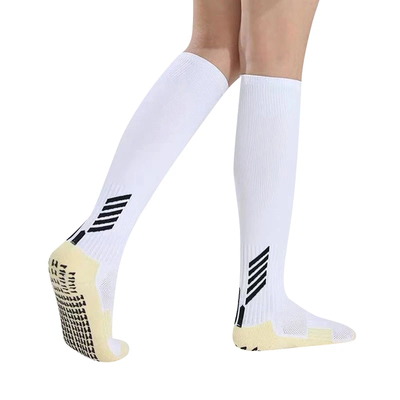 Professional Adult Anti-Slip Socks Rubber Soccer Kids Knee Block High Towel Bottom Long Football Hockey Sports Grip Socks Unisex