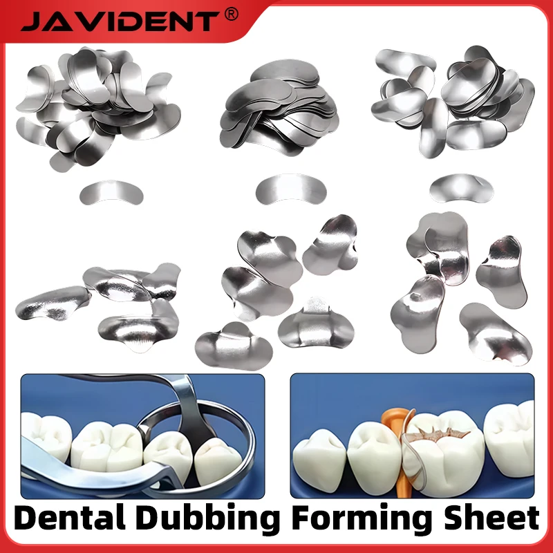 

100Pcs Dental Materials Refill Pack for Bean-Shaped Molding Sheets Clamping Tools Consumables for Restorative Work