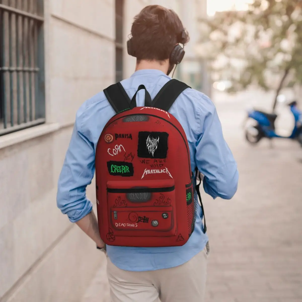 Sally Face Larry's Bag Student Backpack School Bag Hiking Travel Daypack for Men Women Bookbag Shoulder Bags