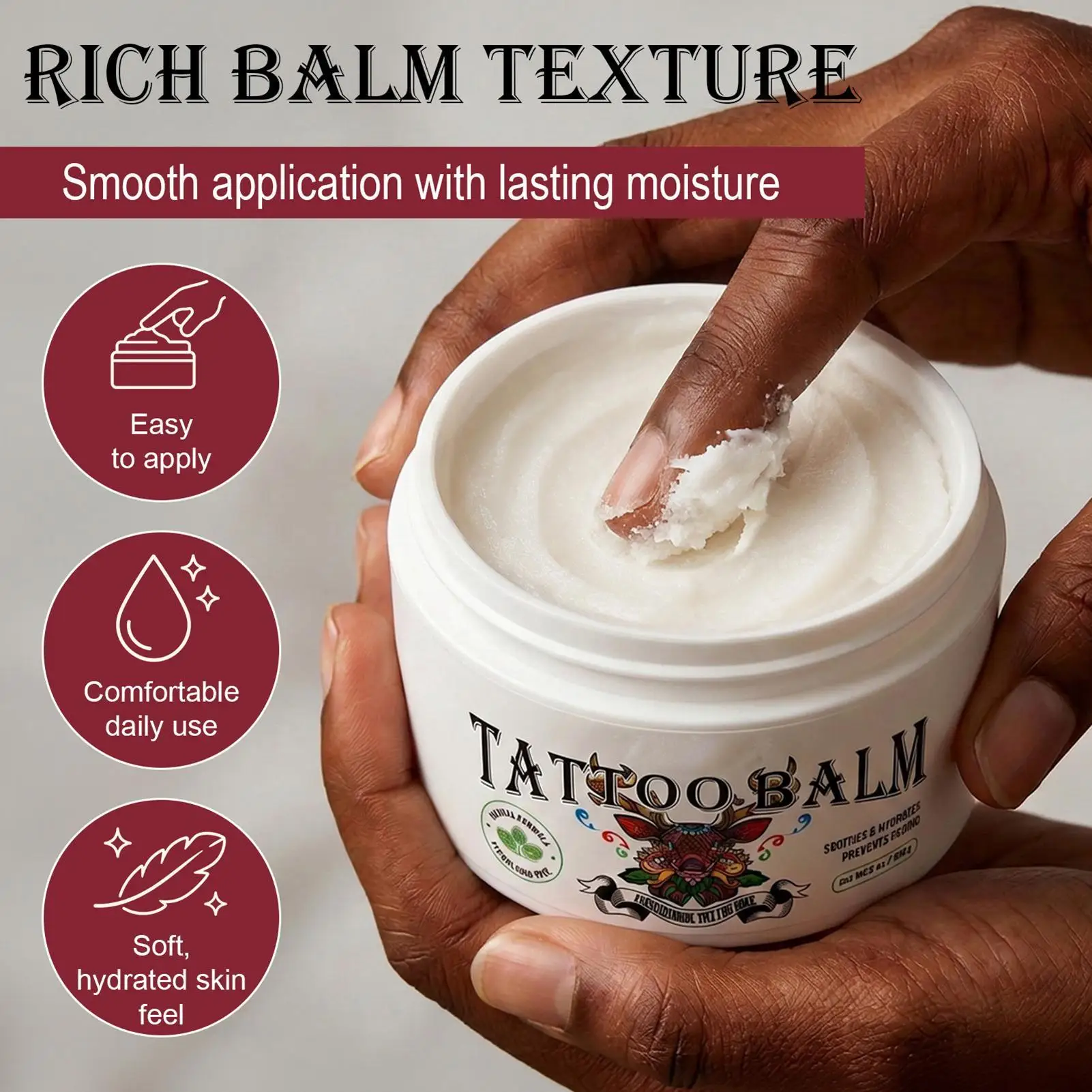 Tattoo Repair Cream Color Fixing, Lubricating, Moisturizing Tattoo Repair Gel Protect Color Fading Smoothing Moisturizing Cream