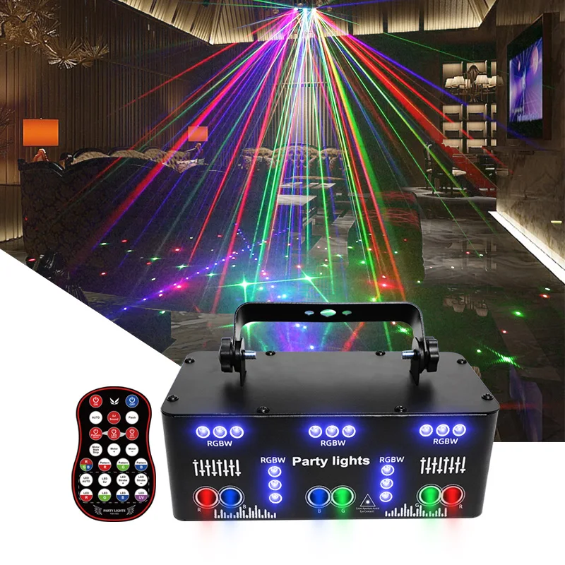 hot sale new 21 eyes stage lamp DJ Projector strobe flash stage laser lights LED disco lights for party home