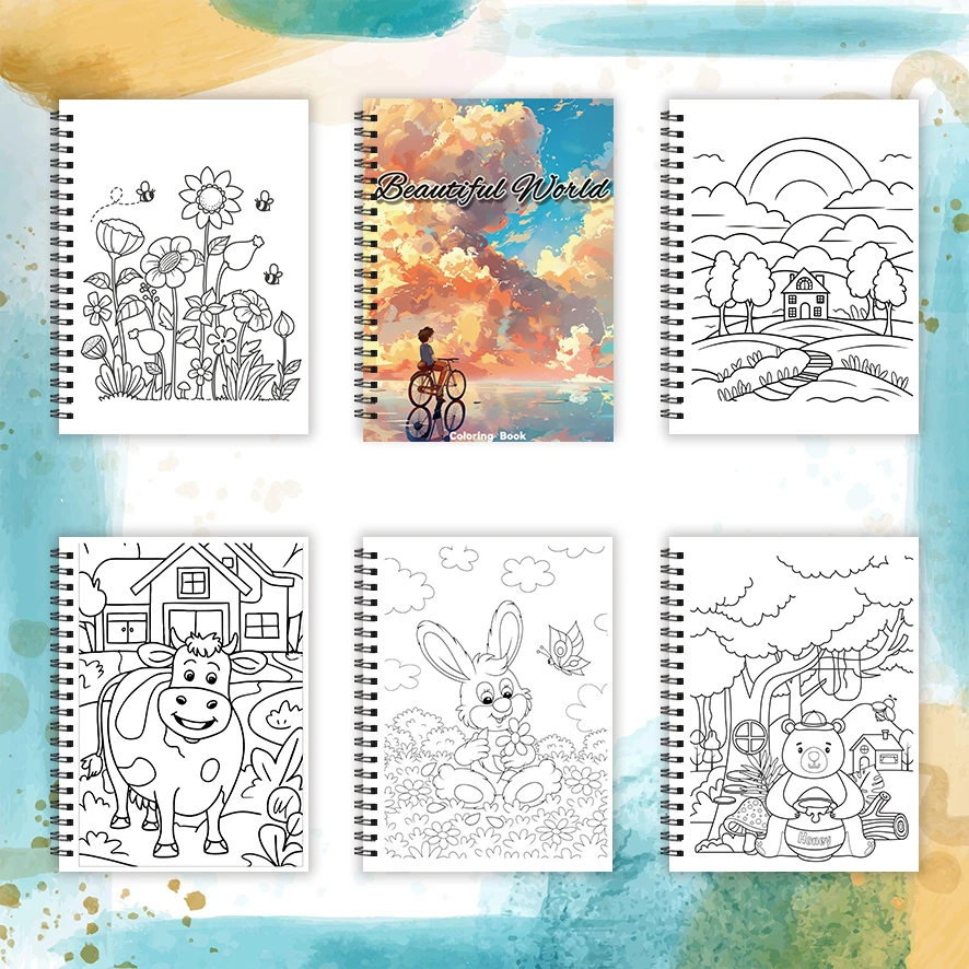 Beautiful Would Adult Coloring Book - 8.3x 11.2 Inch 32 Page Coloring Book - Helps Reduce Stress and Ease Emotions