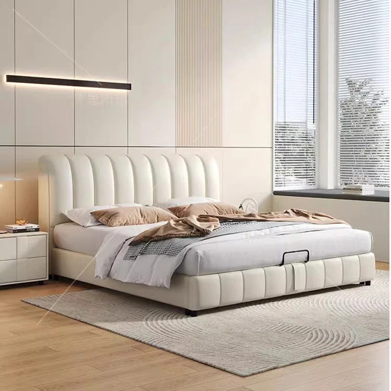 

High Quality Master Bedroom Bed Design Luxury Confortable Simple Lazy Bed Full Body Relax Cama De Casal Living Room Furniture