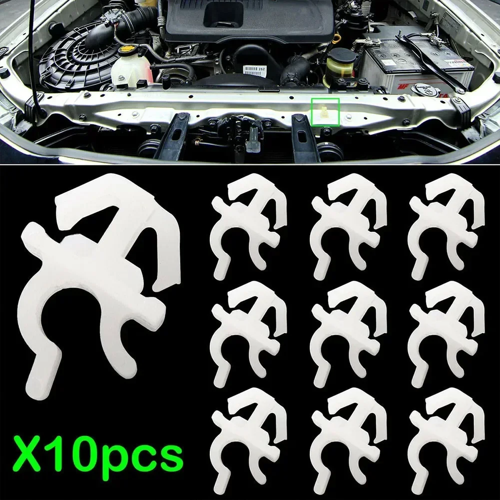 10pcs Car Engine Cover Hood Rod Fixing Clip For Toyota Land Cruiser 80/100 Hilux Engine Cover Hood Rod Fixing Clip Useful