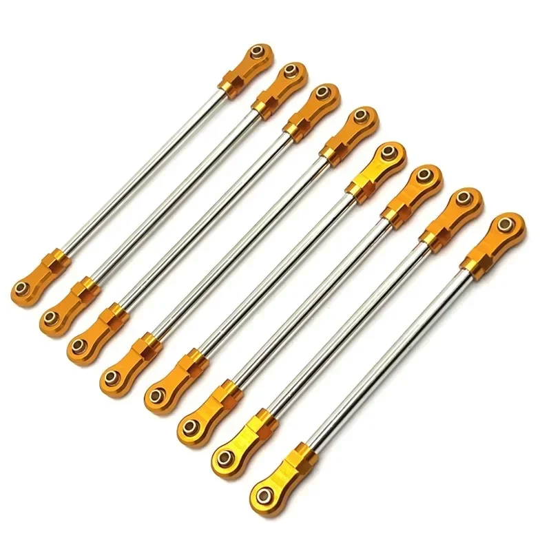 

YIKONG YK4106 YK4107 8pcs Metal Pull Rod Link Rod Linkage 1/10 RC Crawler Car Upgrade Parts Accessories