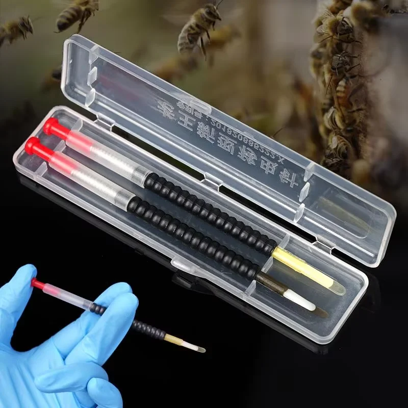 

2/5/10Pcs Queen Bee Larvae Transfer Needle Spring Retractable Grafting Plastic Tools Beekeeping Queen Bee Beekeeper Equipment