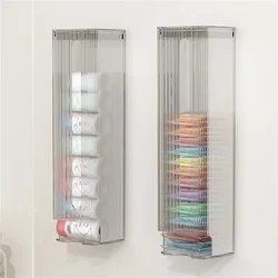 Storage Organizer Box for Panties Underwear and Socks,Wall Hanging Storage Holder,Kitchen Garbage Plastic Bag Dispenser,Home