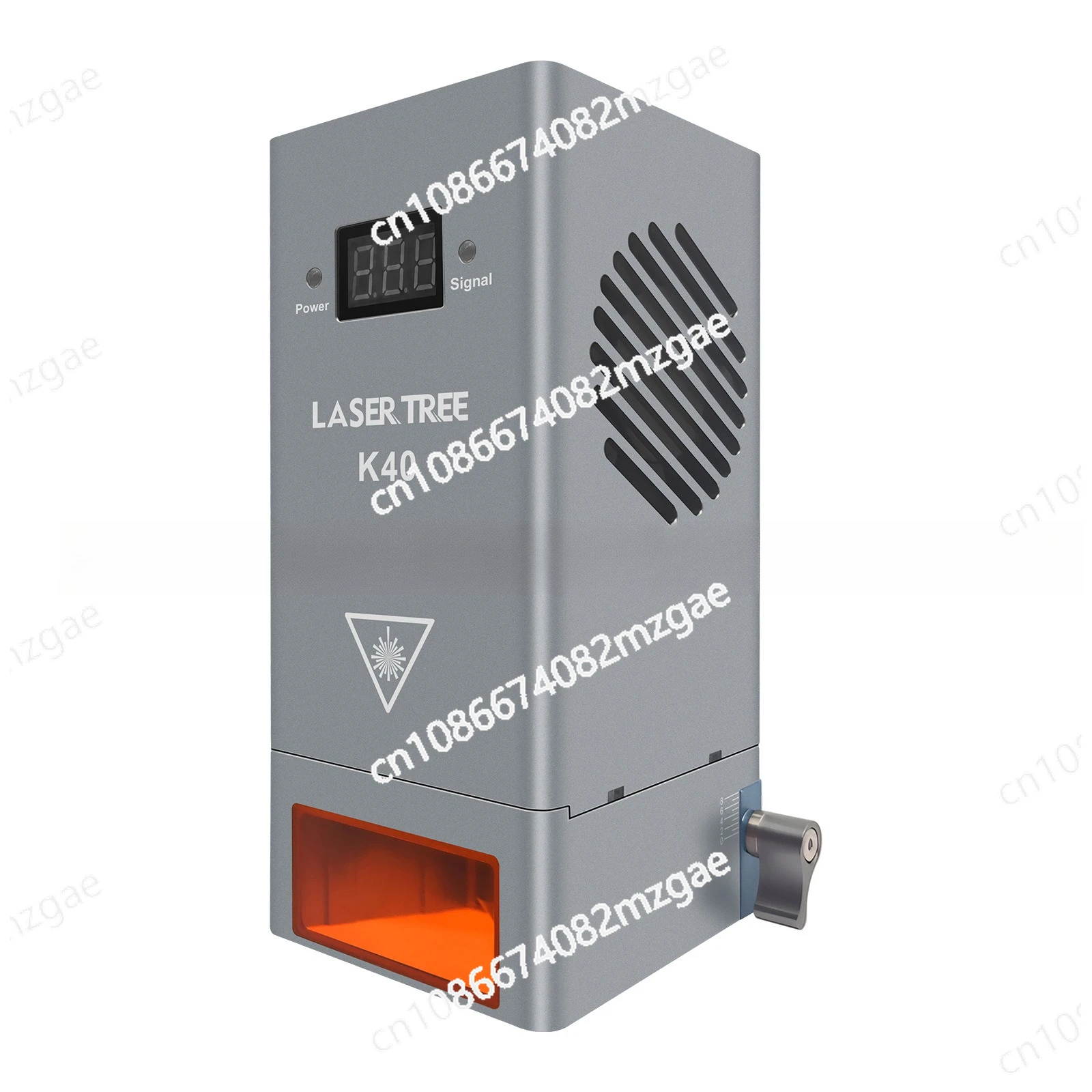 Lasergraveermodule 450nm 40W 40mm vaste focus met luchtassistent, blauwe lasersnijdende laserkop