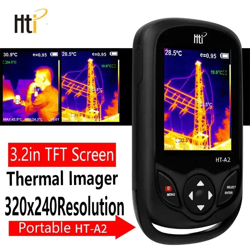 HTI Thermal Camera HT-A2+ Handheld  Imager 256X192 Resolution Portable Infrared IR Imaging Detector Inspection Tool