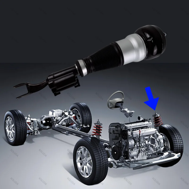 صدمة هوائية لمرسيدس بنز S Class W222 2223204913 , 2223208113 , 2223202100   4Matic تعليق هوائي زنبركي تبختر أمامي يسار