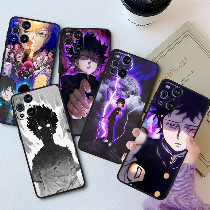 

Japanese Anime Mob Psycho 100 For OPPO Find X6 X5 X3 X2 F21S F21 Pro Lite Neo Black Silicone Fundas Soft Phone Case