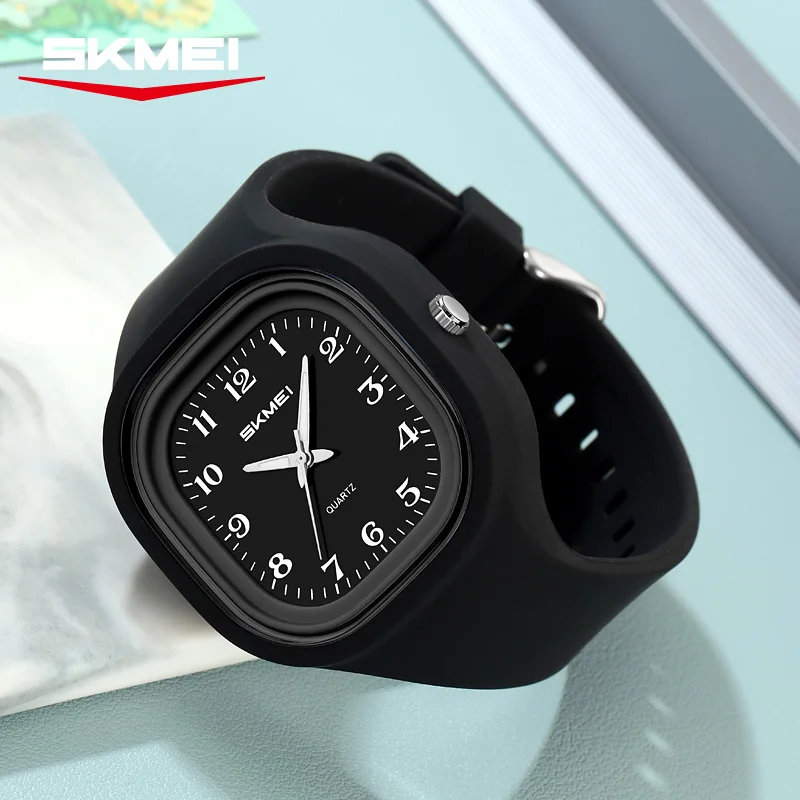 SKMEI ساعات رياضية كاجوال مقاومة للصدمات بحركة كوارتز للرجال والنساء والطلاب 5Bar ساعات معصم إبداعية مقاومة للماء Reloj Hombre #1