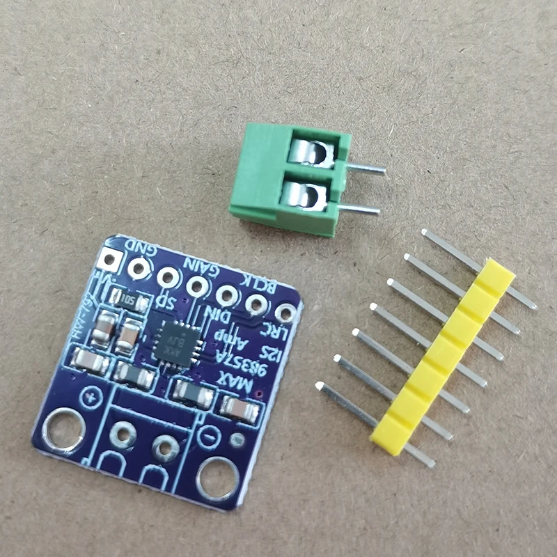 1PC Test Board MAX98357 I2S 3W Class D Amp Module for ESP32 RPi - Filterless Audio Board Mono/Stereo Output 2.5V-5.5V DIY Sound view 3