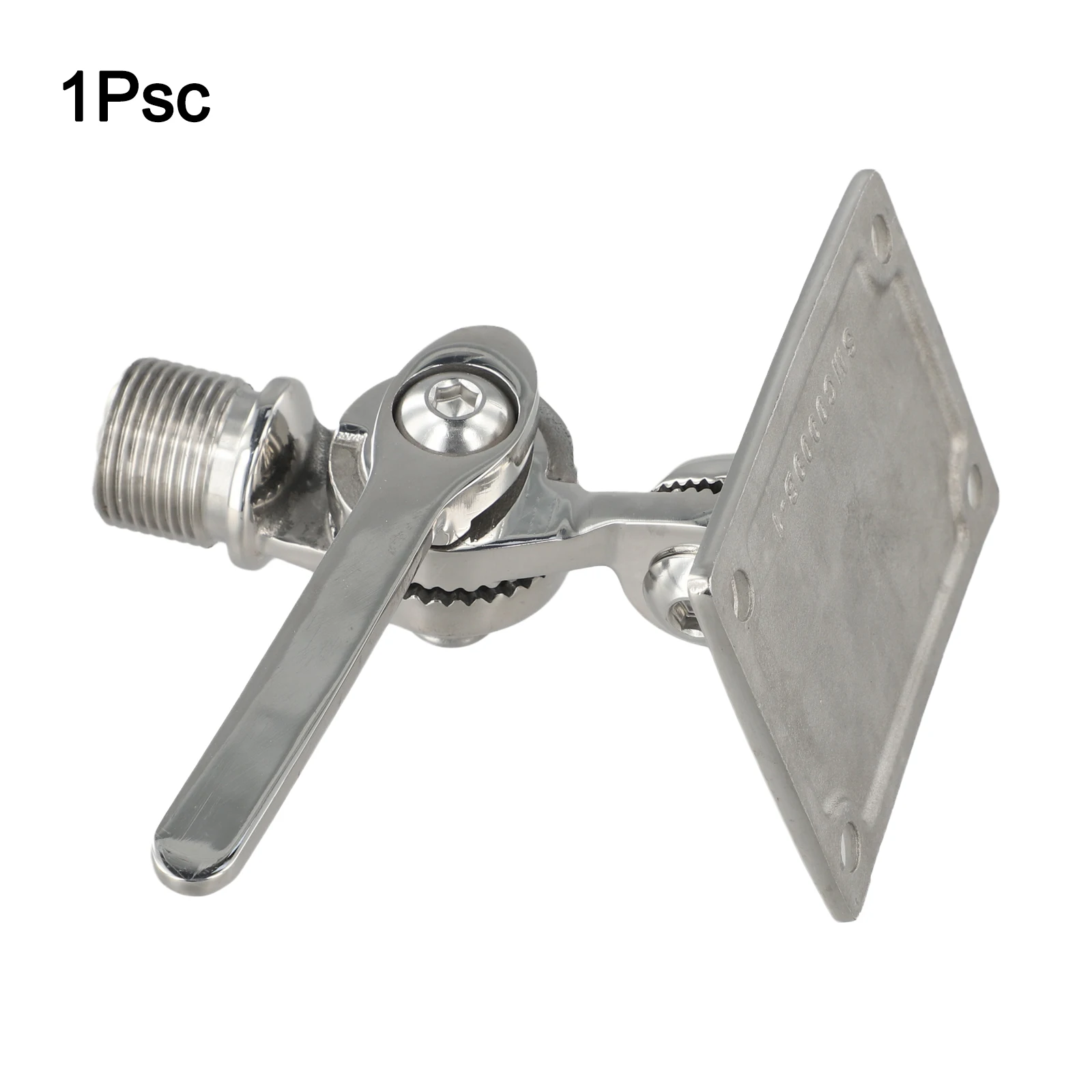 Stainless Steel 316 Adjustable Base Mount for Marine VHF Antennas with Dual Swivel Providing Reliable and Flexible Boat Setup